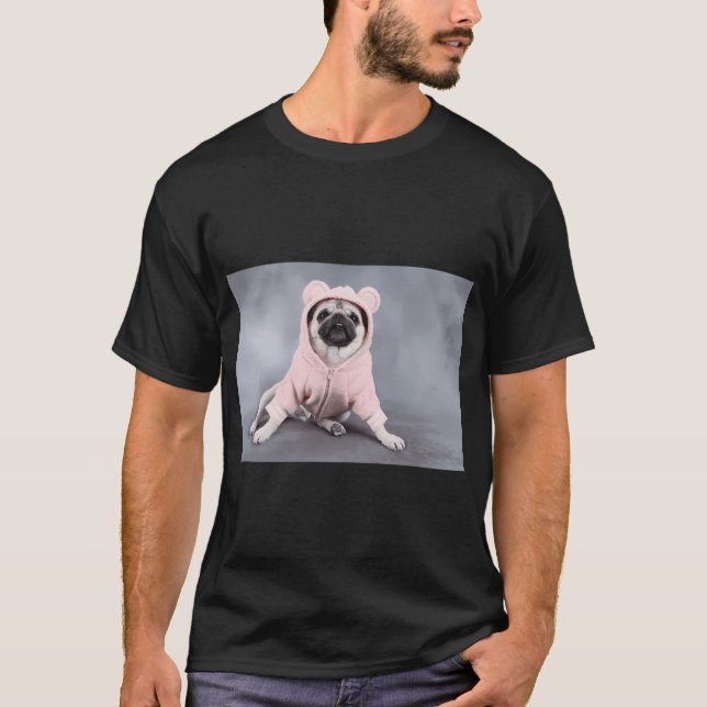 Camiseta Pug Poser (Frente)
