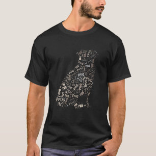 Camiseta Pug Puppy Dog Wordart
