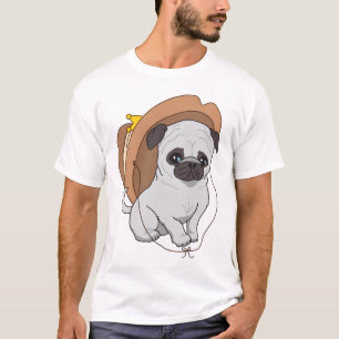 Camiseta Pug que tira 2 por Pablo Fernández