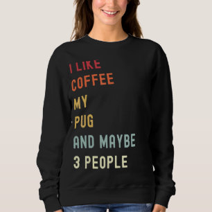 Camiseta Pug Retro Cão E Café 1