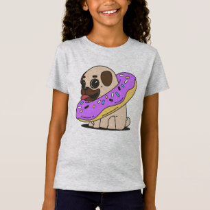 Camiseta Pug Rosquinha Adorável