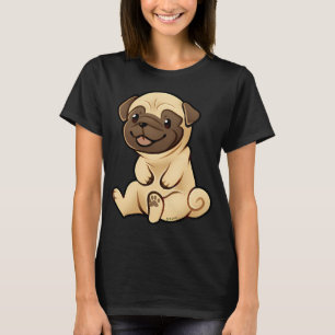 Camiseta Pug Sentado