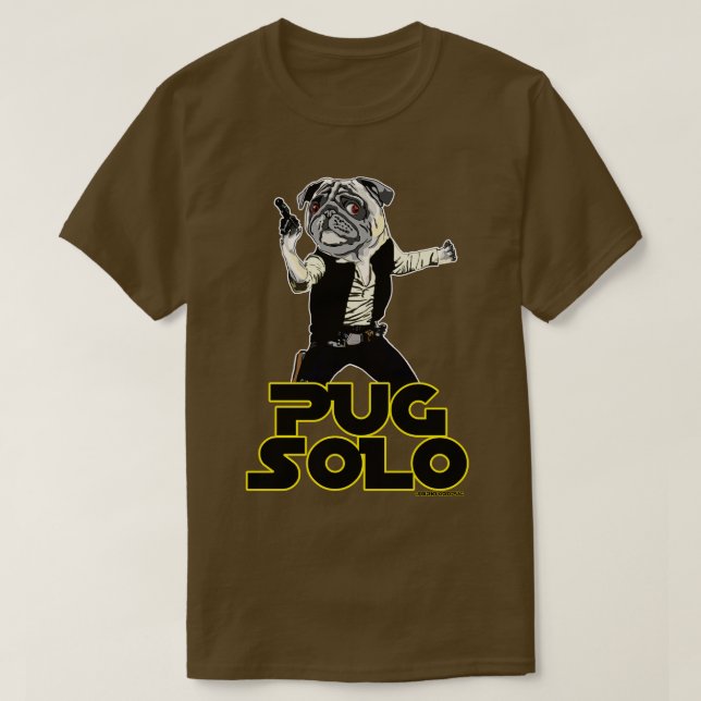 Camiseta Pug Solo 1 (Frente do Design)