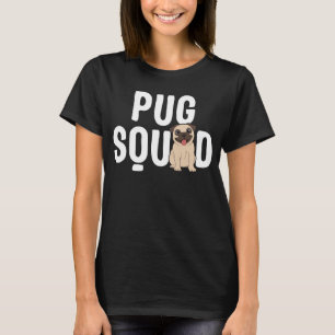 Camiseta Pug Squad Kids Meninos Meninos Cachorros Voluntári