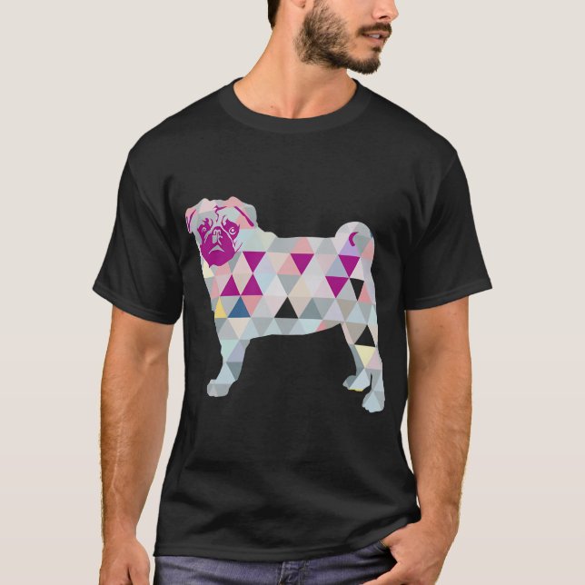 Camiseta Pug Triângulo (Frente)