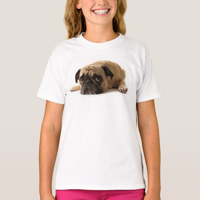 Camiseta Pug Triste (Frente)