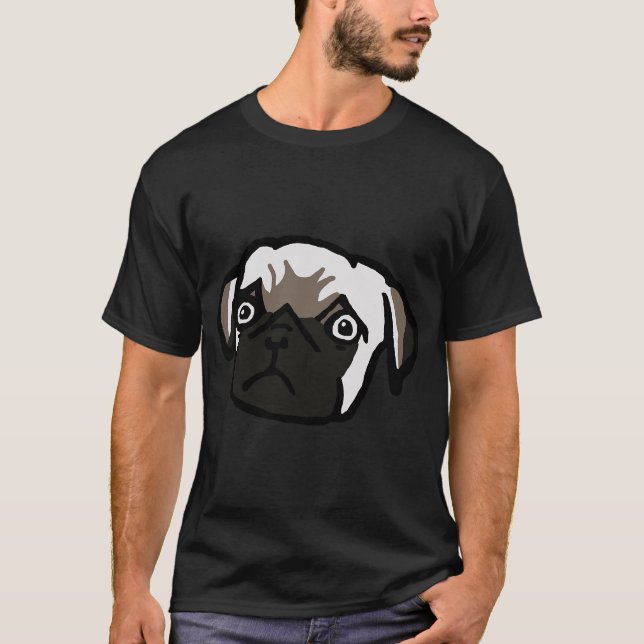 Camiseta Pug Triste está Triste (Frente)