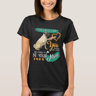 Camiseta Pug Você Me Tocou Eu Sabia Que Eu Era Nascer De Se