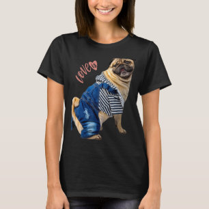 Camiseta Pug Women Men Pug Mãe Vida Pai Amor Cachorro Pet 1