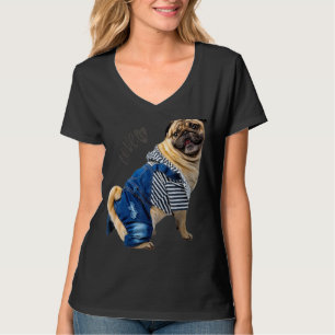 Camiseta Pug Women Men Pug Mãe Vida Pai Amor Cachorro Pet 1