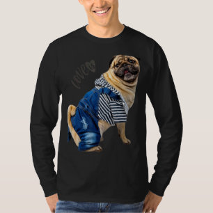 Camiseta Pug Women Men Pug Mãe Vida Pai Amor Cachorro Pet 1