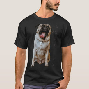 Camiseta Pug Women Pug Mãe Pai Vida Amor Cachorro Pet 3