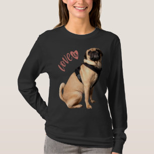 Camiseta Pug Women Pug Mãe Pai Vida Amor Cachorro Pet 9