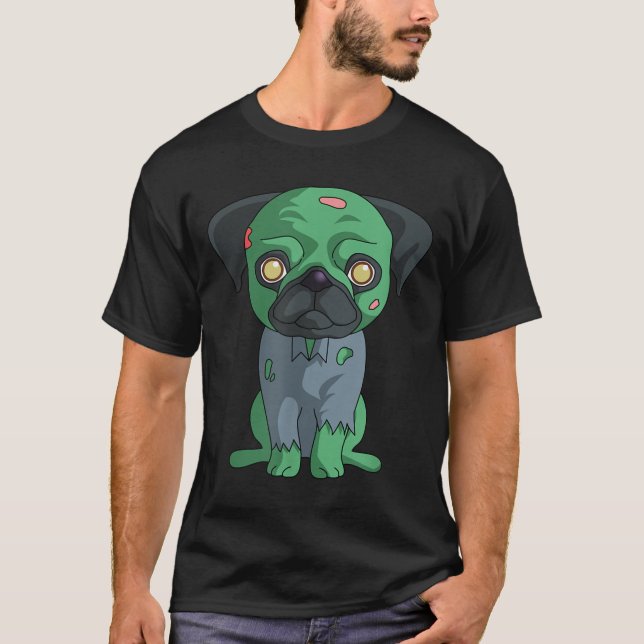 Camiseta Pug Zumbi (Frente)