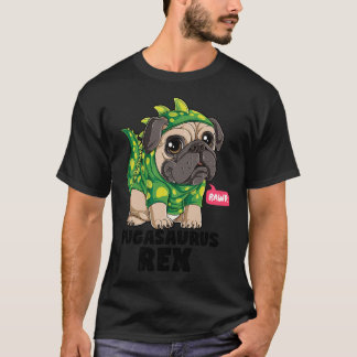 Camiseta Pugasaurus Rex T Pug Amantes de Dinossauros Cachor