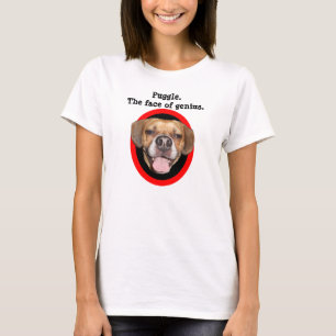 Camiseta Puggle. A cara do gênio