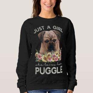 Camiseta Puggle Apenas Uma Menina Que Ama Seu Puggle