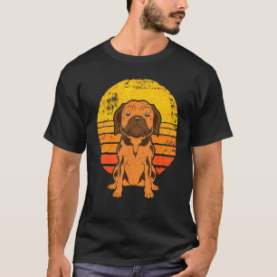 Camiseta Puggle do Pôr do Sol Retrô 1