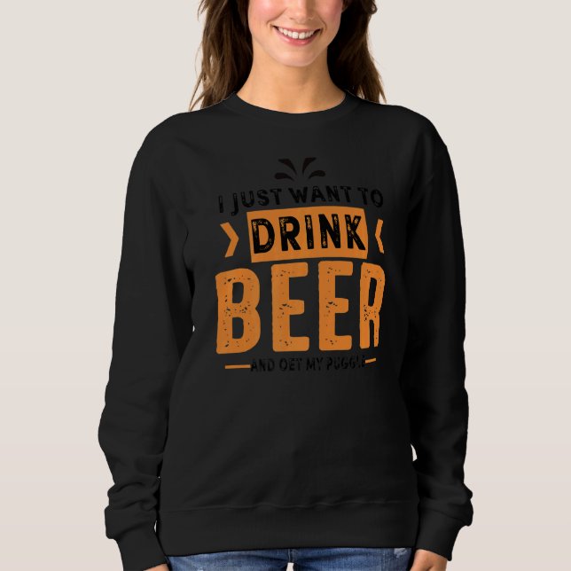 Camiseta Puggle Dog Beer Mãe (Frente)