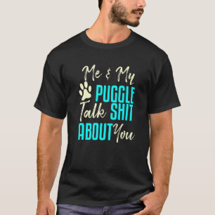 Camiseta Puggle Dog Pug Beagle Ideia do Pai