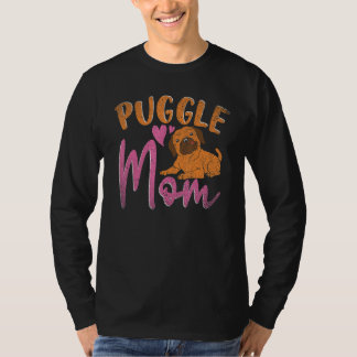 Camiseta Puggle Mom Dog  Dog Owner Animal Mothers Day Puggl