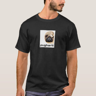 Camiseta Pughartt Pug Cão Não Trabalha Roupas