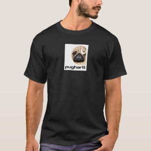 Camiseta Pughartt Pug Cão Não Trabalha Usa