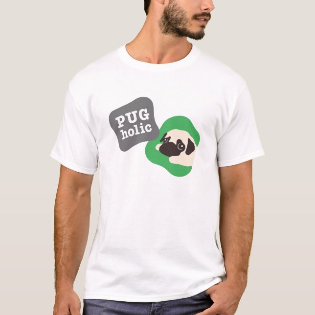 Camiseta PUGholic メンズ (Frente)