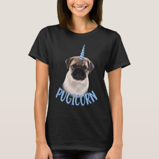 Camiseta Pugicorn Cute Pug e Unicorn Lover
