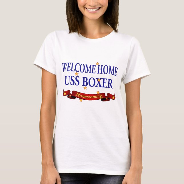 Camiseta Pugilista Home bem-vindo de USS (Frente)