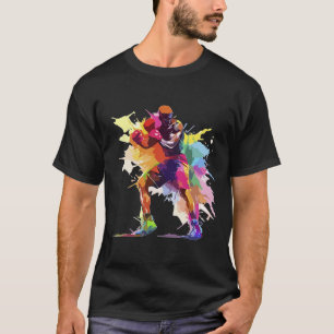 Camiseta Pugilista Homem Boxe Tinta Salpico Kickboxer Kickb