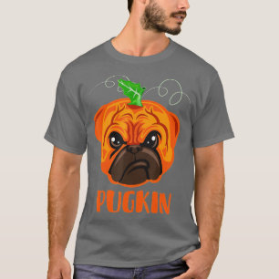 Camiseta Pugkin Dia de as Bruxas engraçado Pug Costume Pump