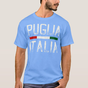 Camiseta Puglia Italia Vintage Style Typografia Design