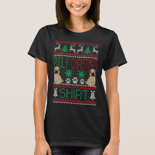 Camiseta Pugly Christmas Ugly Sweater Pug Dog Xmas