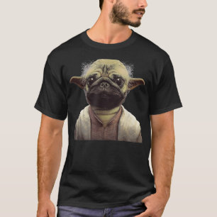 Camiseta Pugoda Estrela Alien Pug Cão Ótima Ideia de Presen