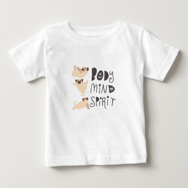 Camiseta Pugs de Ioga (Frente)