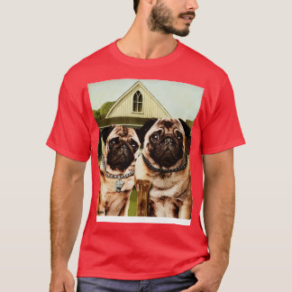 Camiseta Pugs góticos