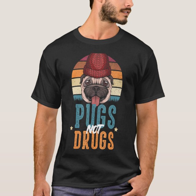 Camiseta Pugs Não Drogas (Frente)
