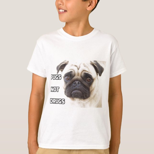 Camiseta Pugs Não Drogas (Frente)