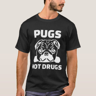 Camiseta Pugs Não Drogas Premium