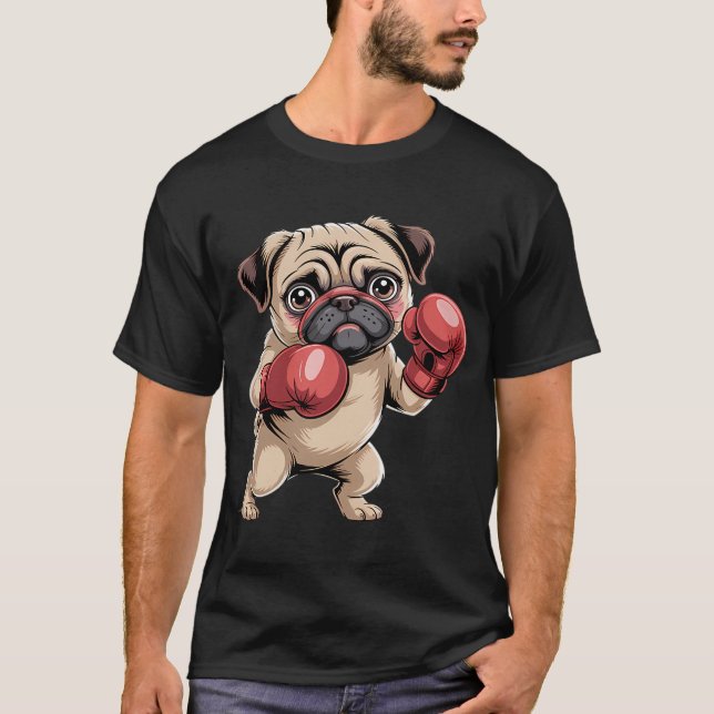 Camiseta Pugs Patrióticos Unidos! (Frente)