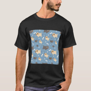 Camiseta Pugs pretos e desaparecidos em T-S clássico de fu