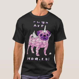 Camiseta Pugs são unicórnios mágicos