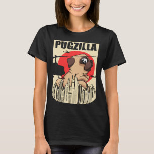Camiseta Pugzilla Para Proprietários Pug Pug For Pug