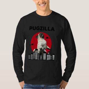 Camiseta Pugzilla Pug Mãe Pug Pai Pug Pug Animal