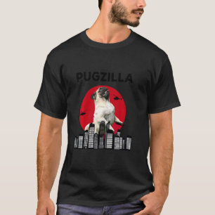 Camiseta Pugzilla Pug Mãe Pug Pai Pug Pug Animal