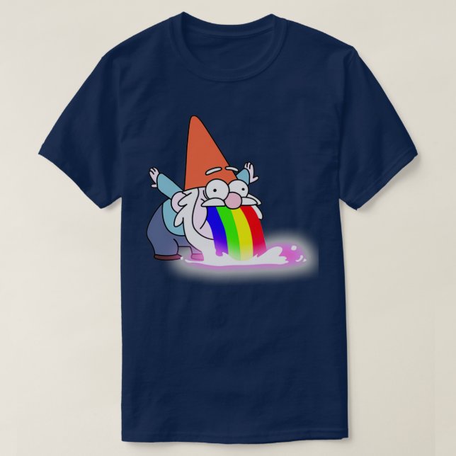 Camiseta Puking Gnome Gravity Falls  (Frente do Design)