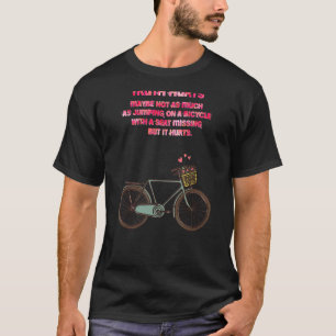 Camiseta Pulando Em Uma Bicicleta Magoa A Grafia Humor