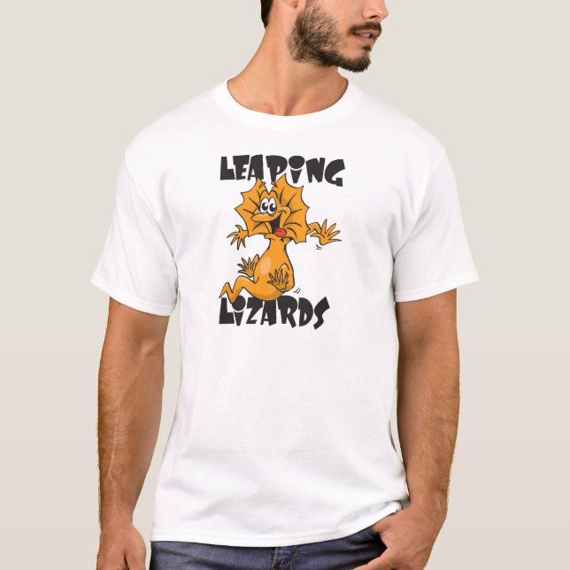 Camiseta pulando lagartos (Frente)
