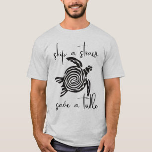 Camiseta Pule uma Palha e Salve uma Tartaruga